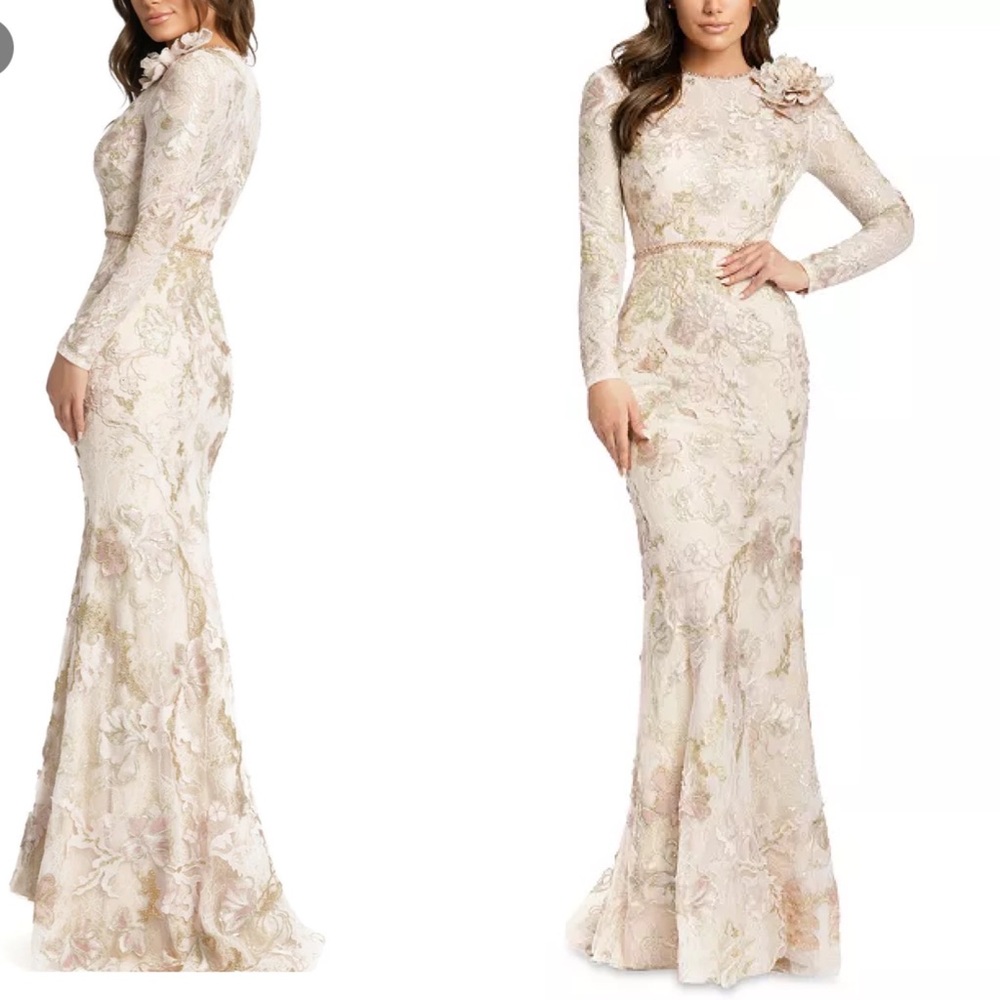 MAC DUGGAL
Floral Lace Gown - Picture 1 of 9